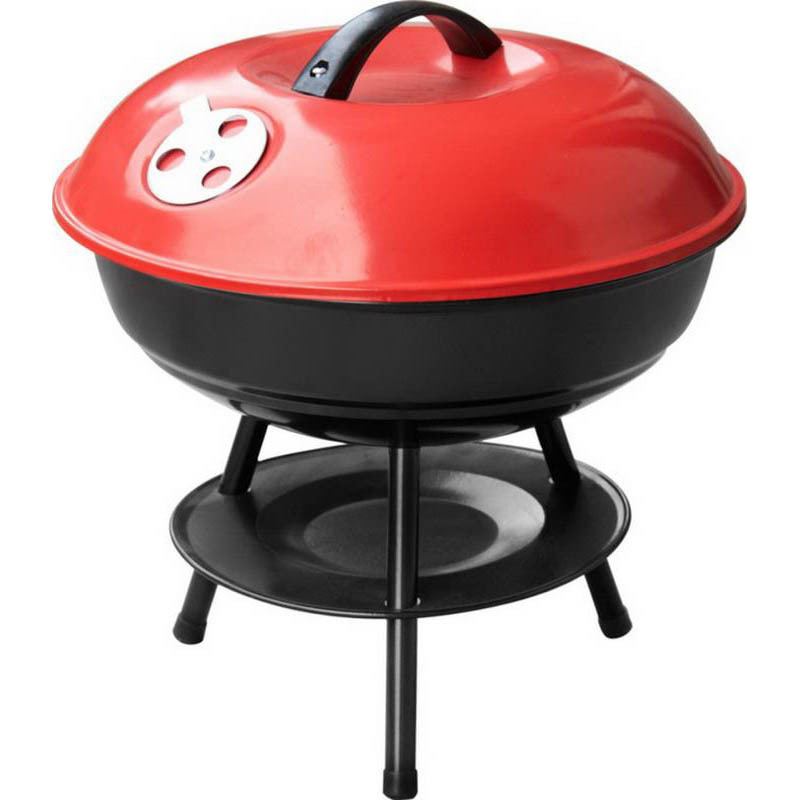 14-inch small apple grill, red lid round grill, small barbecue grill pic 1