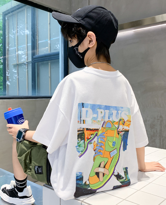 儿童装男童短袖T恤夏装2022年新款夏季男孩中大童夏款纯棉上衣潮t详情25