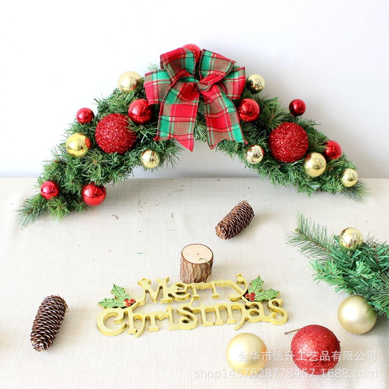 Desheng Cross-border E-commerce Factory supplies Christmas scene decorative hanging ornaments, garlands, PVC pine needles and decorative rattan strips pic 13