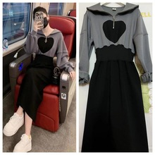 明星同款碎花连衣裙女2023春新款韩版气质长袖印花V领裙子潮详情13