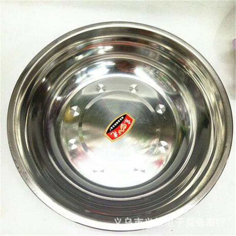 High-quality stainless steel basins, 26cm round soup basins, stainless steel tableware, household stainless steel kitchenware factory direct sales pic 2