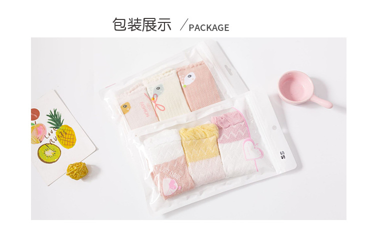 三双装 夏季高筒过膝宝宝袜子0-5岁婴儿薄款网眼防蚊袜松口长筒袜详情23