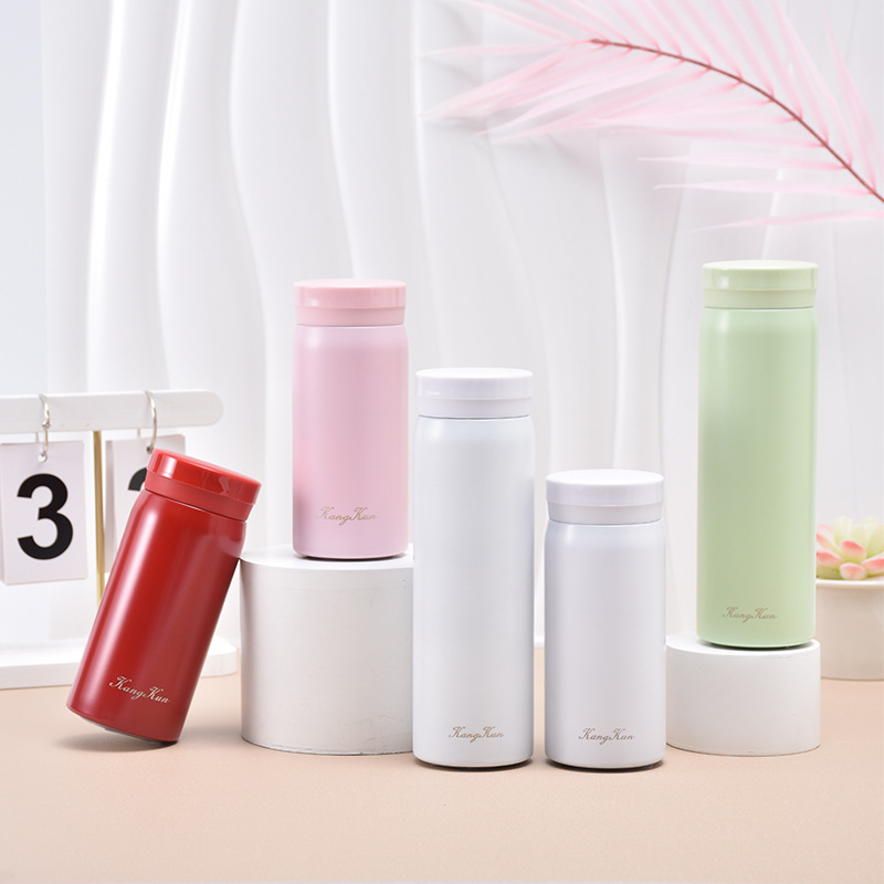 304不锈钢马卡龙色保温杯男女学生可爱随手杯简约便携小巧口袋杯详情4