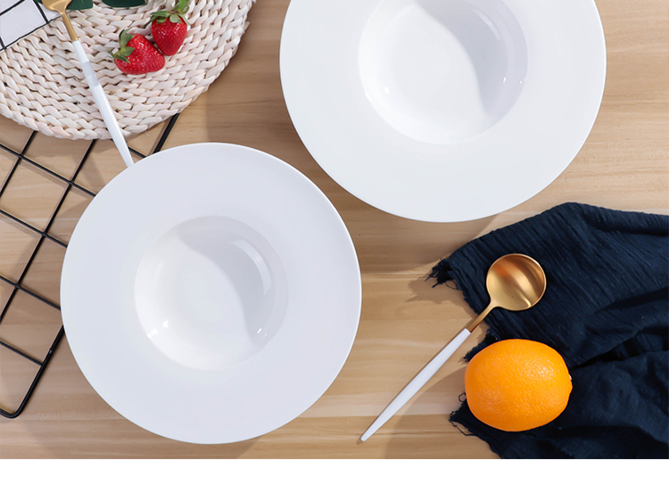 意面盘子专用草帽盘意大利面餐盘蔬菜沙拉盘汤盘法式早餐盘餐厅用详情11