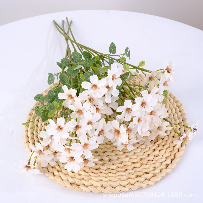 客厅摆设仿真花艺摆件家居室内餐桌茶几装饰玫瑰花束塑料假花盆栽详情7