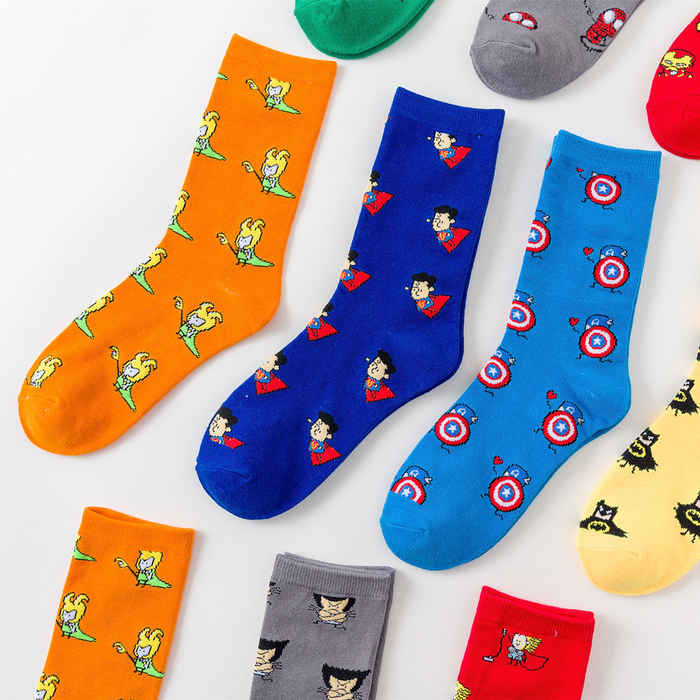 American version Maple Leaf sports hiking socks, casual socks, linen leaf socks, the same style as WISH and Amazon pic 1