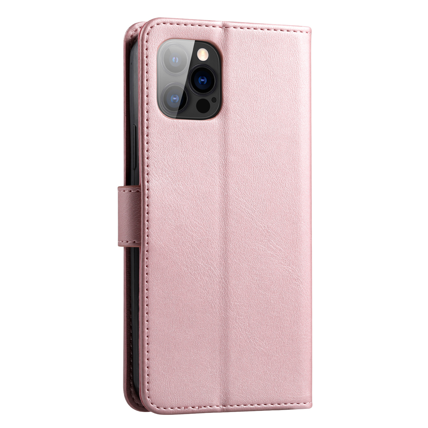Suitable for iPhone15 wallet case, 8Plus phone case, calfskin genuine leather protective case, and SIM card for iPhone7 pic 9