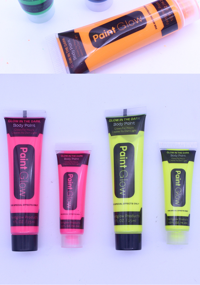 跨境彩色软管装乳膏化妆脸彩化妆舞会万圣节环保人体彩绘用品详情10