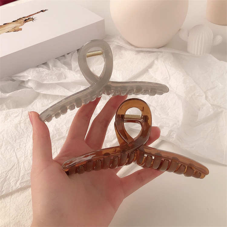 Acrylic hair clips for women, back of the head, updo hair clips, large summer style, shark clip headwear, simple hair clips pic 2