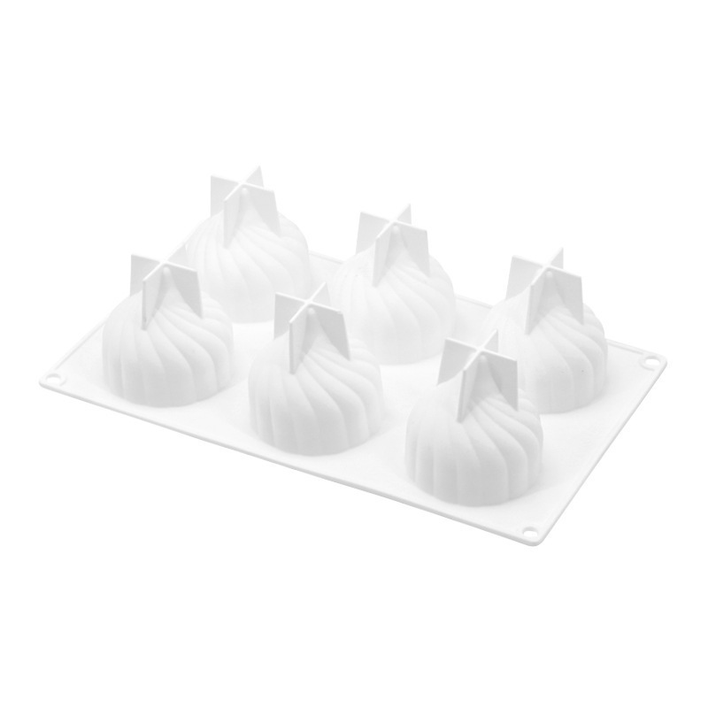 6连洋葱头旋风糕硅蛋胶模具白色慕斯意大利烘焙法式甜品DIY蛋糕模详情8