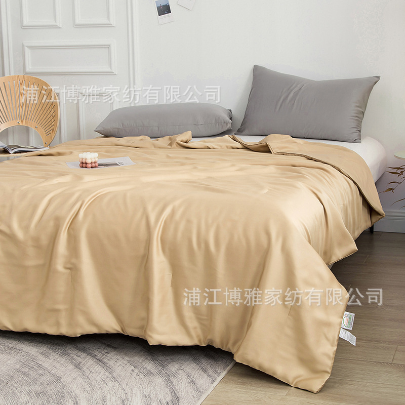 New modern and simple Muji 60s Tencel quilt, all-cotton quality ice silk summer cooling quilt, washed cotton air-conditioned quilt pic 14