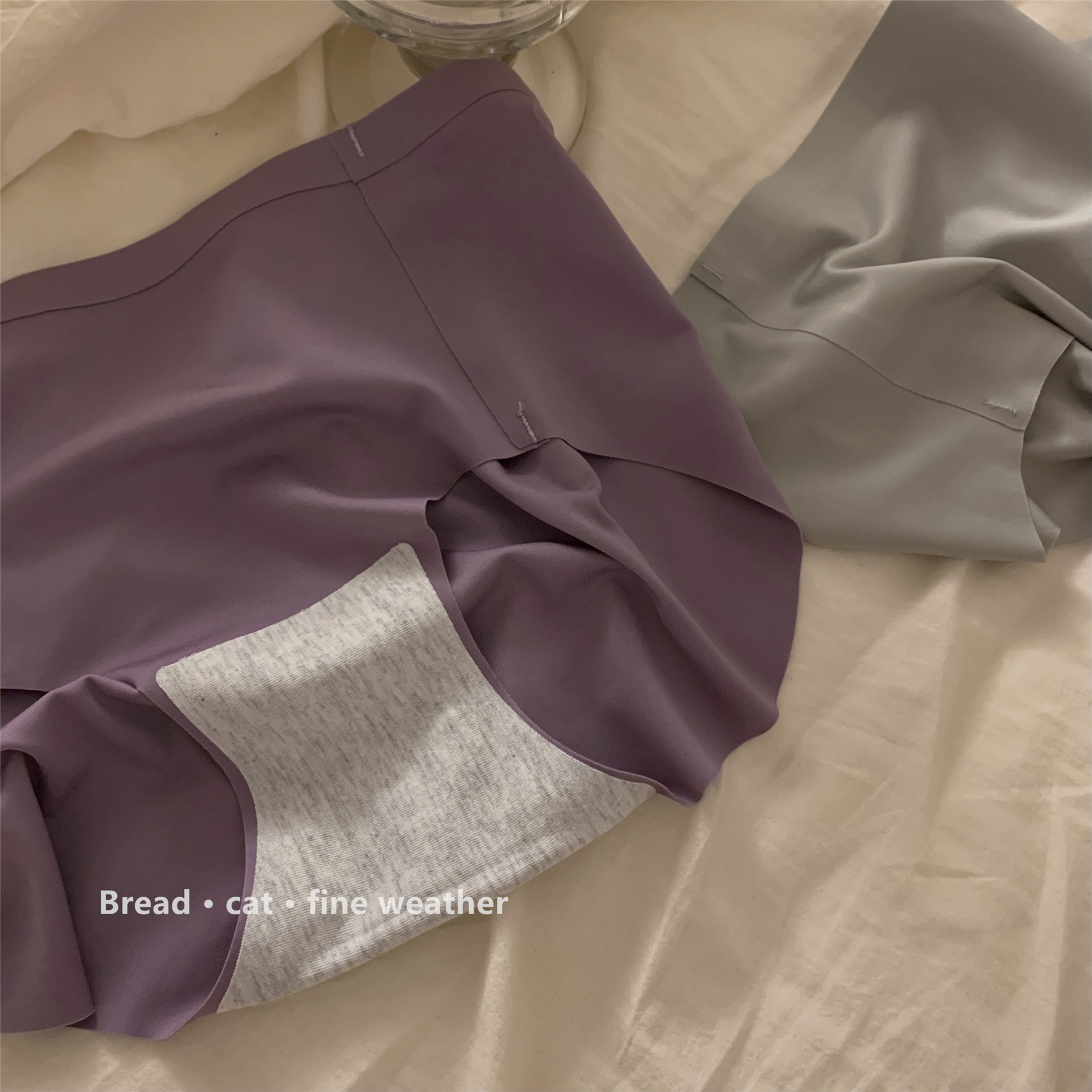 纯色少女冰丝无痕女士内裤纯棉裆部舒适透气速干提臀三角内裤女详情16