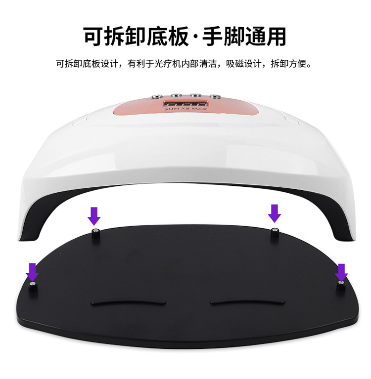 Cross-border factory direct sales 150W dual-source UV nail lamp, LED phototherapy machine, quick-drying hand phototherapy machine shanilak pic 9