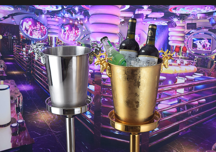 Creative antler stainless steel ice bucket, ice cube bucket, ice granule bucket, champagne bucket, beer and wine bucket for merchants pic 19