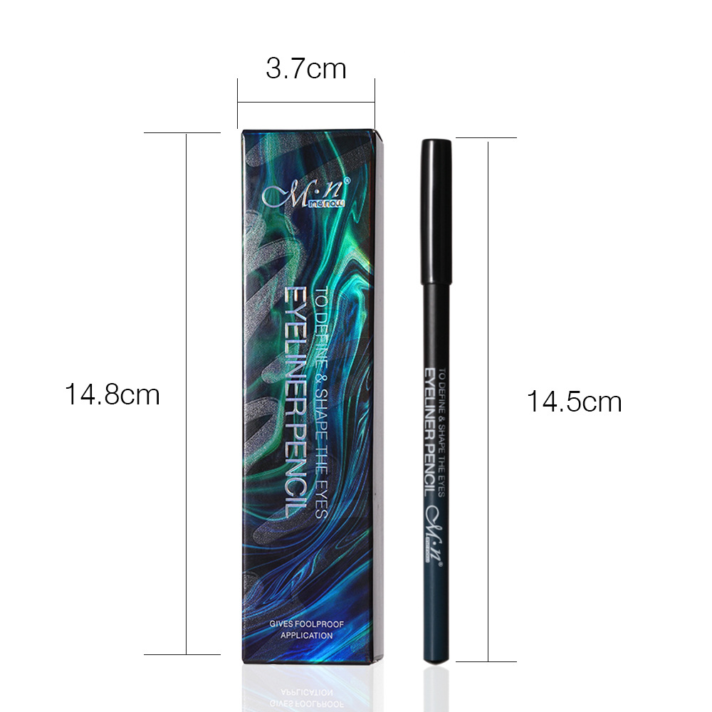 Menow wooden eyeliner pen is easy to color without smudging, long-lasting, waterproof, pencil-style, a cross-border bestseller for beginners pic 16