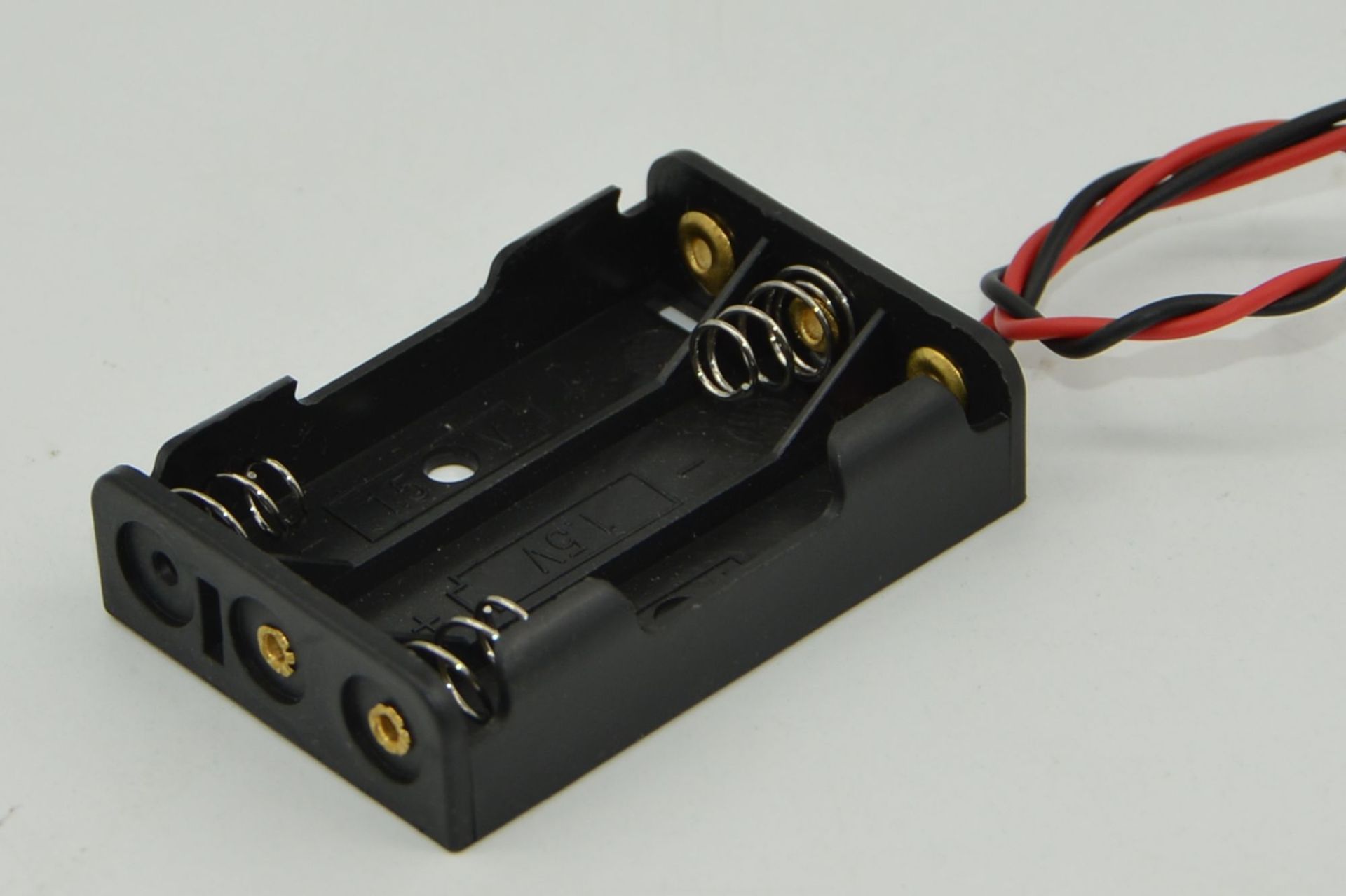 Three AA battery boxes without LIDS, AA battery sockets, 4.5V, three AA switches with wires pic 6
