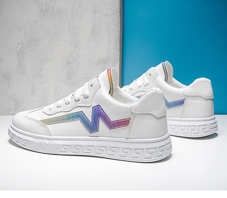 学院风小白鞋2022春季新款皮面板鞋低帮休闲运动鞋时尚潮流男鞋详情22