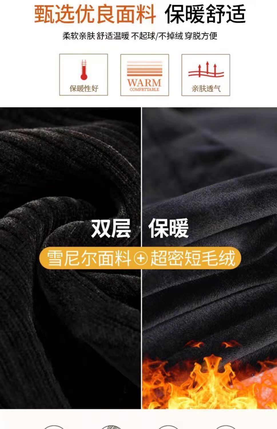 灯芯绒女裤秋冬款加绒加厚女士裤子宽松显瘦直筒裤高腰窄版阔腿裤详情12