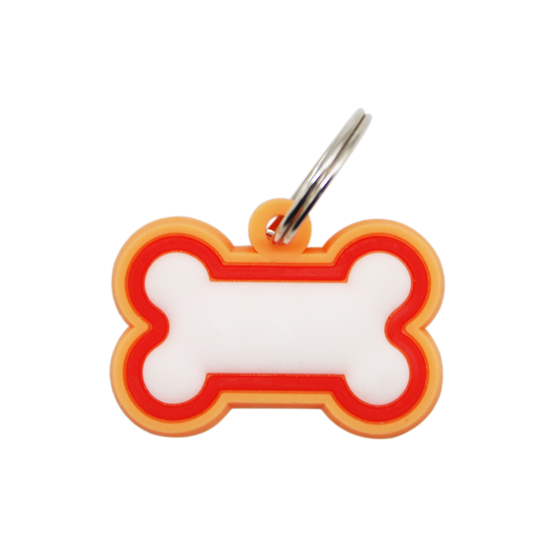 Bone shape pet id tag cat dog tag seis colores productos para mascotas dog tag colgante de silicona dog tag pic 4