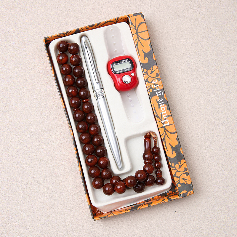 中东沙特礼拜赞珠33颗念珠三件套男女手持手串中东爆款手链批发详情6