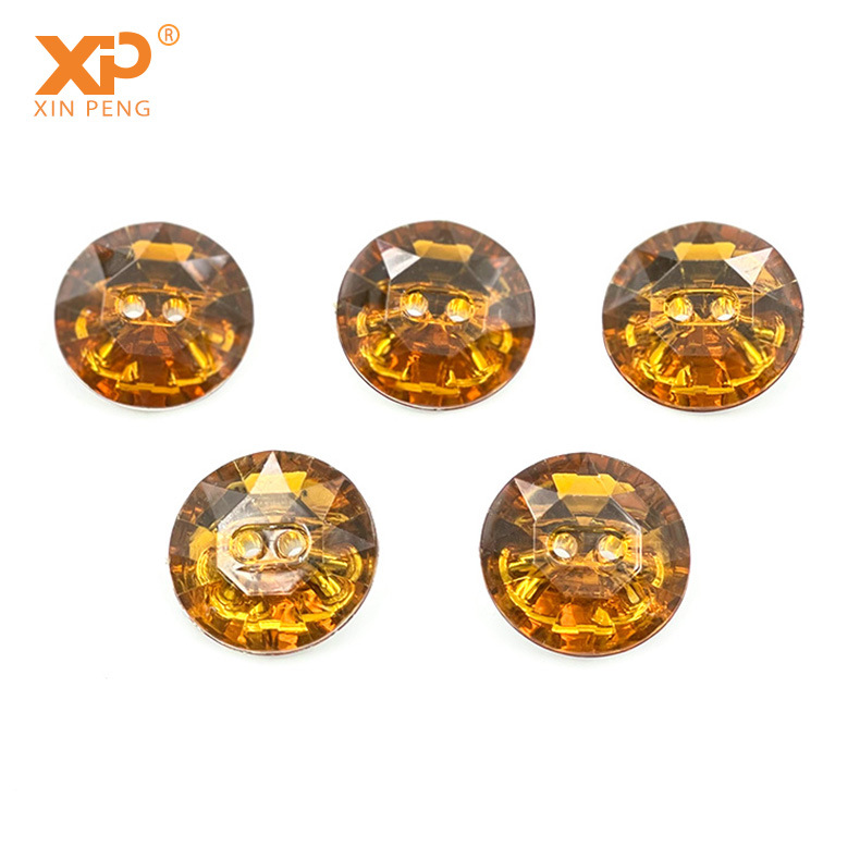 Factory wholesale sofa furniture decoration crystal two-eye transparent acrylic soft package sofa buttons in stock pic 6