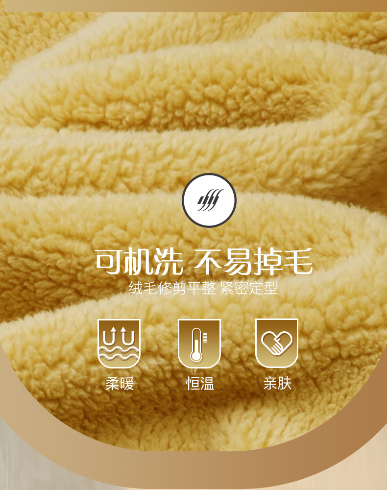 秋冬季加厚舒棉绒睡袍男士冬天加肥大码轻奢情侣浴袍女加长款睡衣详情10