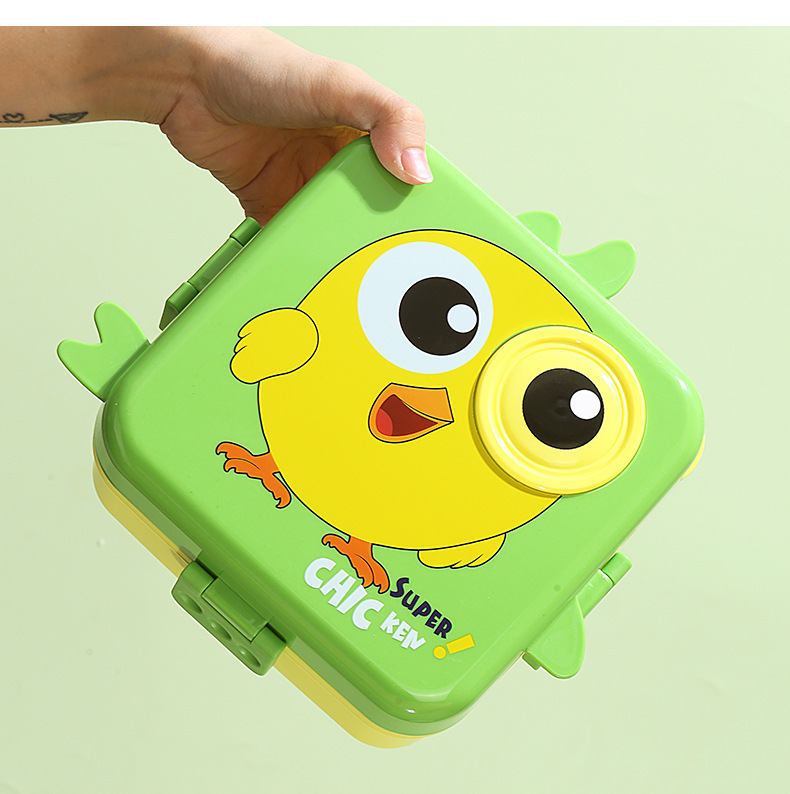 跨境卡通外出可爱分格便当盒微波炉学生专用上班族水果便携零食盒详情4