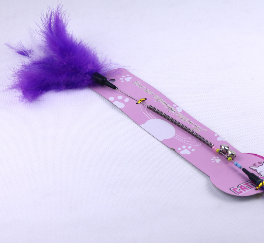 Small and lightweight purple cartoon cat toys are available in large stock pic 6