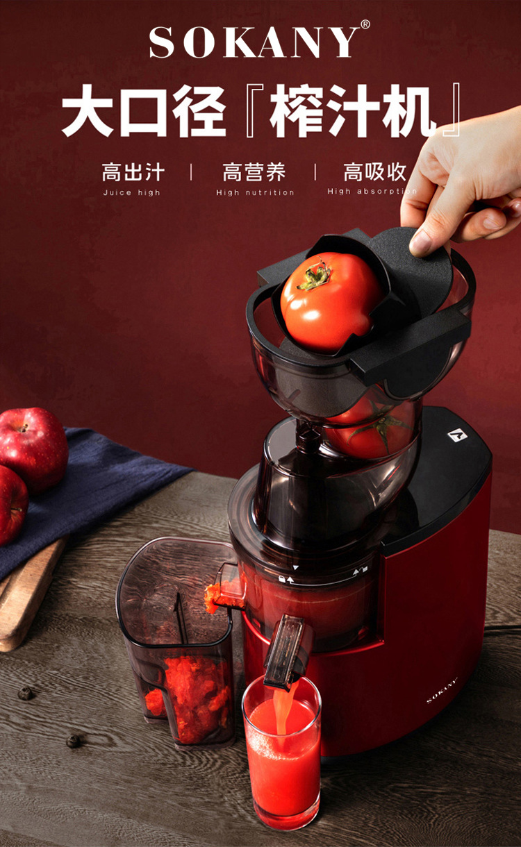 Cross-border sokany25 juicer, household residue and juice separation, multi-functional fruit, vegetable and meat juicer, original juicer pic 2