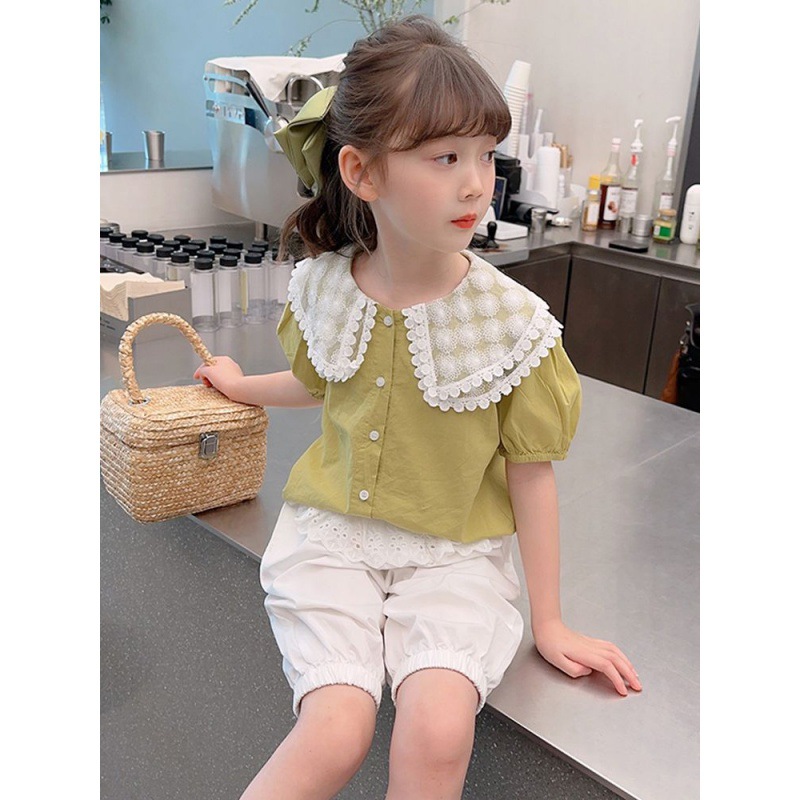 女大童休闲韩系爆款时尚洋气短袖上衣少女装修身显瘦炸街夏季T恤详情10