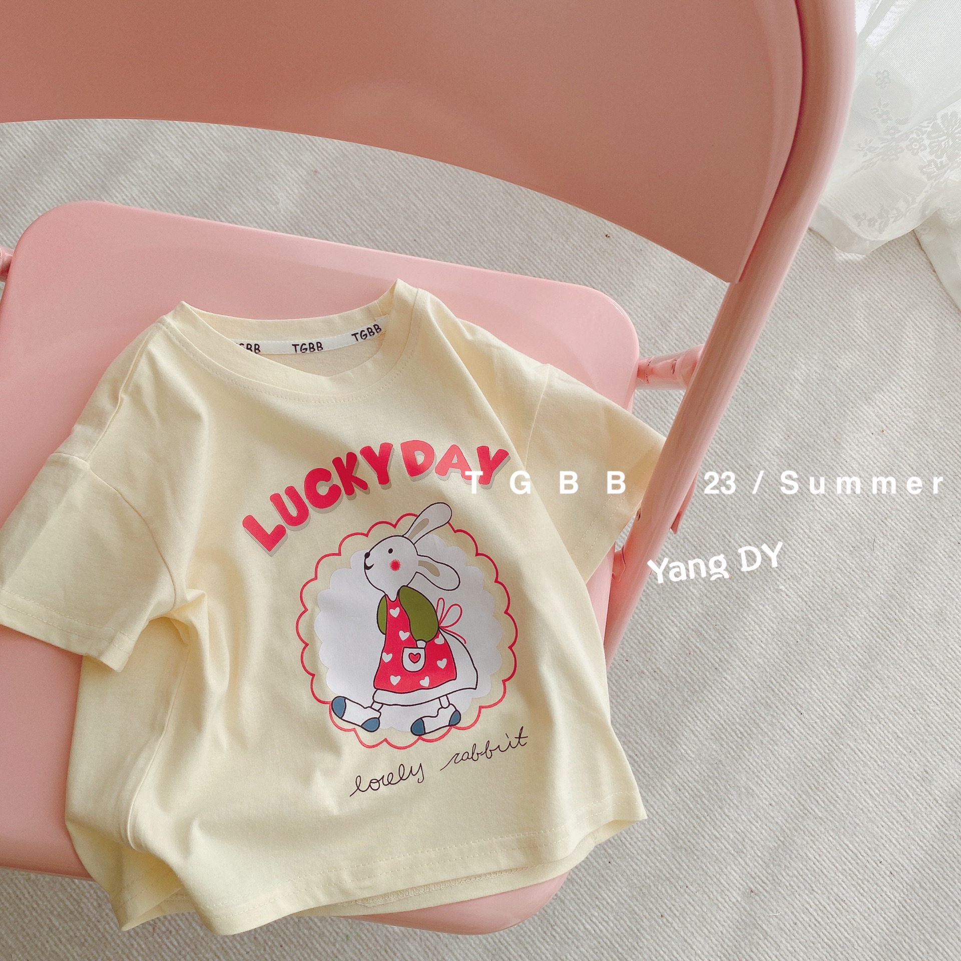 童装t恤短袖儿童半袖女童韩版宝宝上衣洋气潮2023新款男童春装详情2