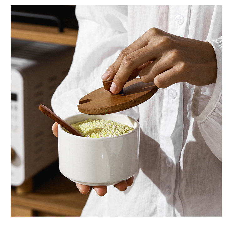 复古陶瓷调料盒盐罐家用调味料盒组合套装厨房调料罐调料瓶调味罐详情14