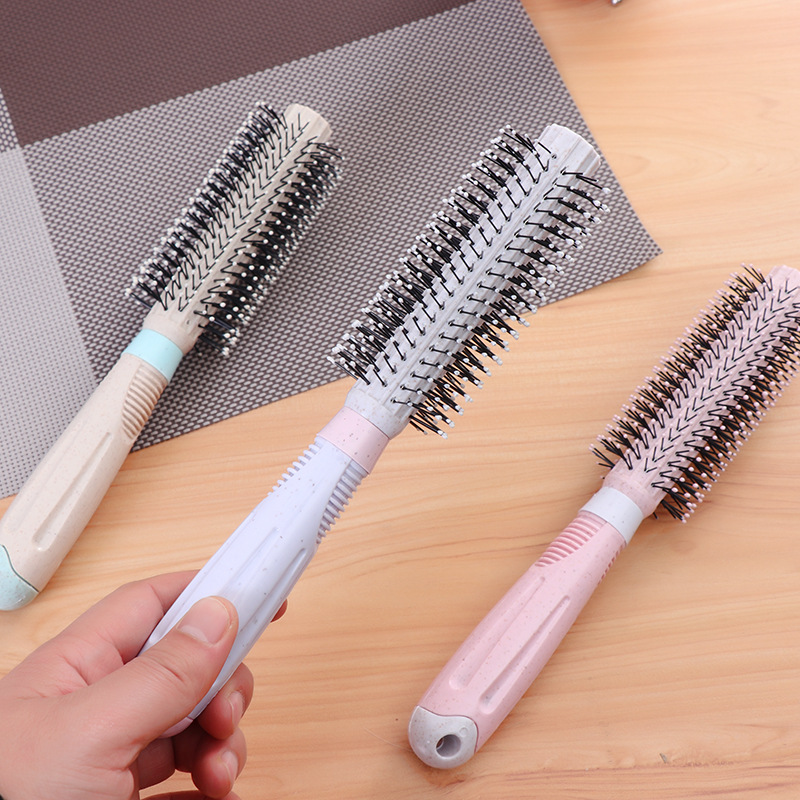Factory direct supply of new simple style curling combs with wheat straw and anti-tangling hairdressing combs wholesale pic 24