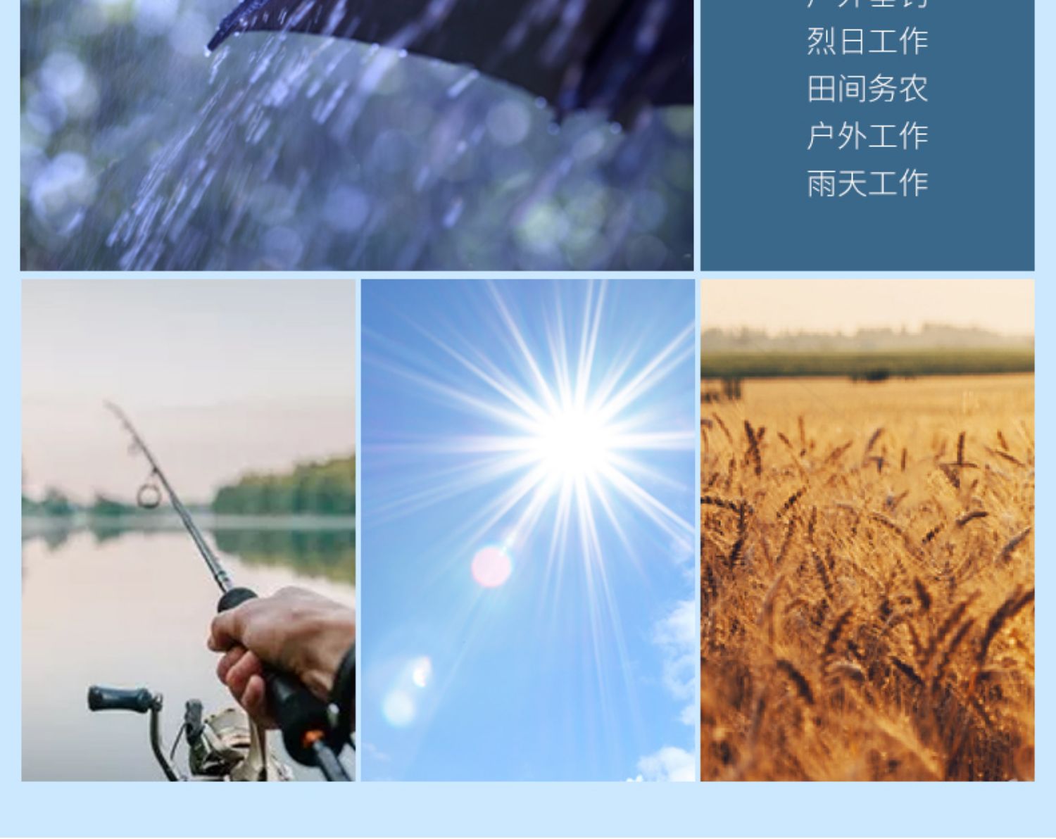 Double-layer windproof and rainproof fishing umbrella cap, head-worn umbrella, sun protection, folding overhead umbrella cap, outdoor sun protection for fishing pic 22