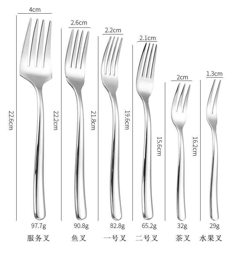 不锈钢餐具法国月光系列西餐具加厚牛排刀餐刀西餐具刀叉勺套装详情5