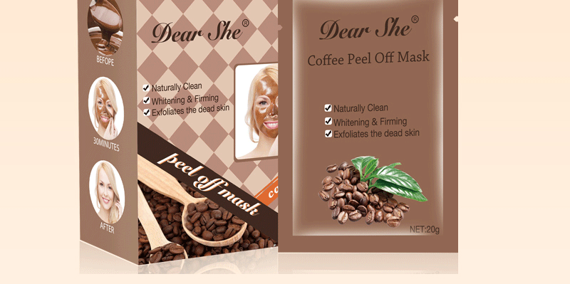 Dear She咖啡面膜净肤雪肌撕拉面膜亮肤深层清洁男女厂家详情2