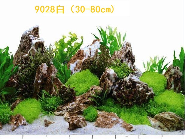 30cm tall, single-sided thin aquarium fish tank background painting, aquarium equipment and supplies glass sticker background painting pic 43