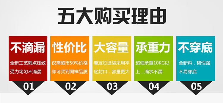 家用一次性垃圾袋大小号卫生间厨房收纳加厚黑色塑料袋环保手提袋详情2