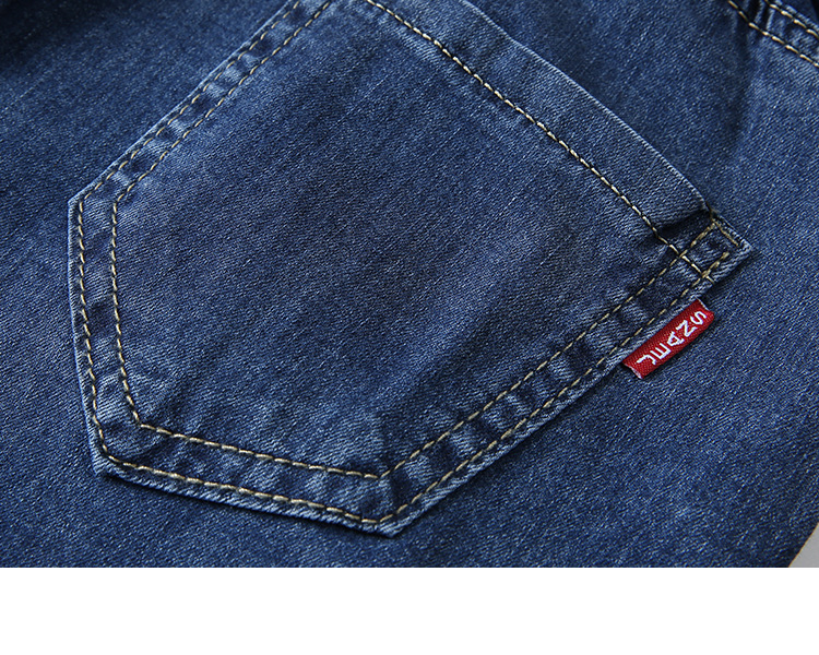 松紧腰休闲七分牛仔裤女2024年夏装新款修身显瘦小脚哈伦裤PT0043详情17