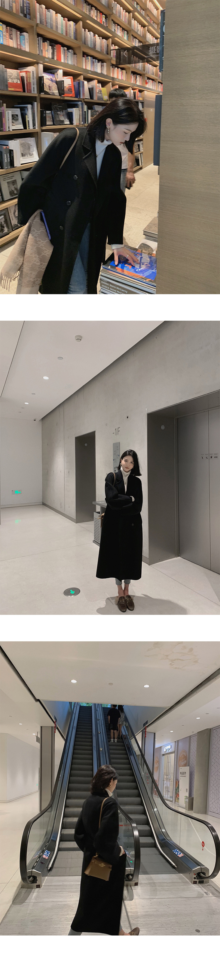 高级感大衣女冬季毛呢外套气质赫本风灰色加厚呢子小香风详情37