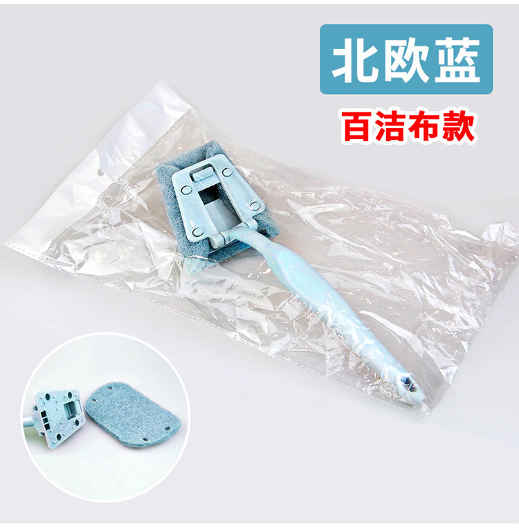 Long-handled cleaning brush, diamond sand sponge, kitchen cleaning, dishwashing and pot washing brush, household scouring pad, dishwashing cloth pic 19