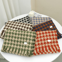 时尚英伦格子仿羊绒围巾儿童秋冬款男士情侣保暖披肩外贸围脖厂家详情31