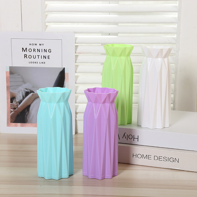 Plastic vases, Nordic-style creative living room ornaments, home flower arrangements, pe imitation porcelain dry vases, factory in stock and wholesale pic 11