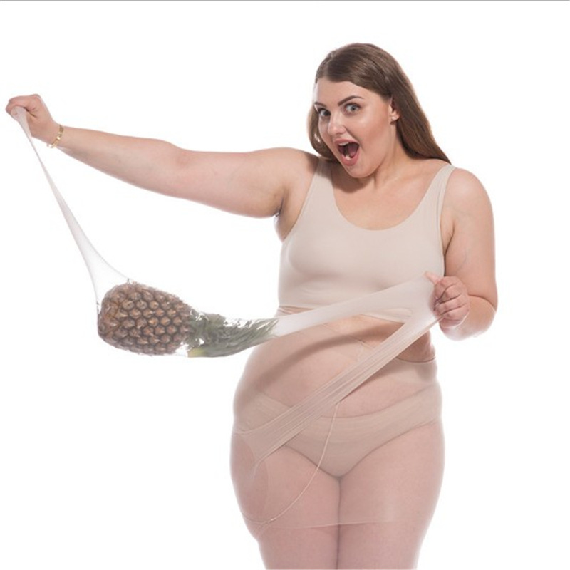 特大码丝袜加肥加大300斤防脱丝菠萝袜胖MM200斤薄款任意剪连裤袜详情25