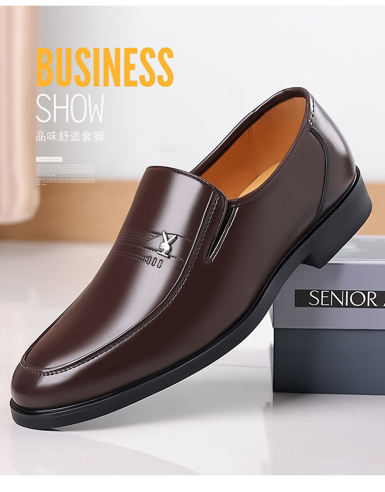 真皮牛皮男鞋特价清仓皮鞋青年时尚百搭潮男鞋软底商务休闲鞋子潮详情16