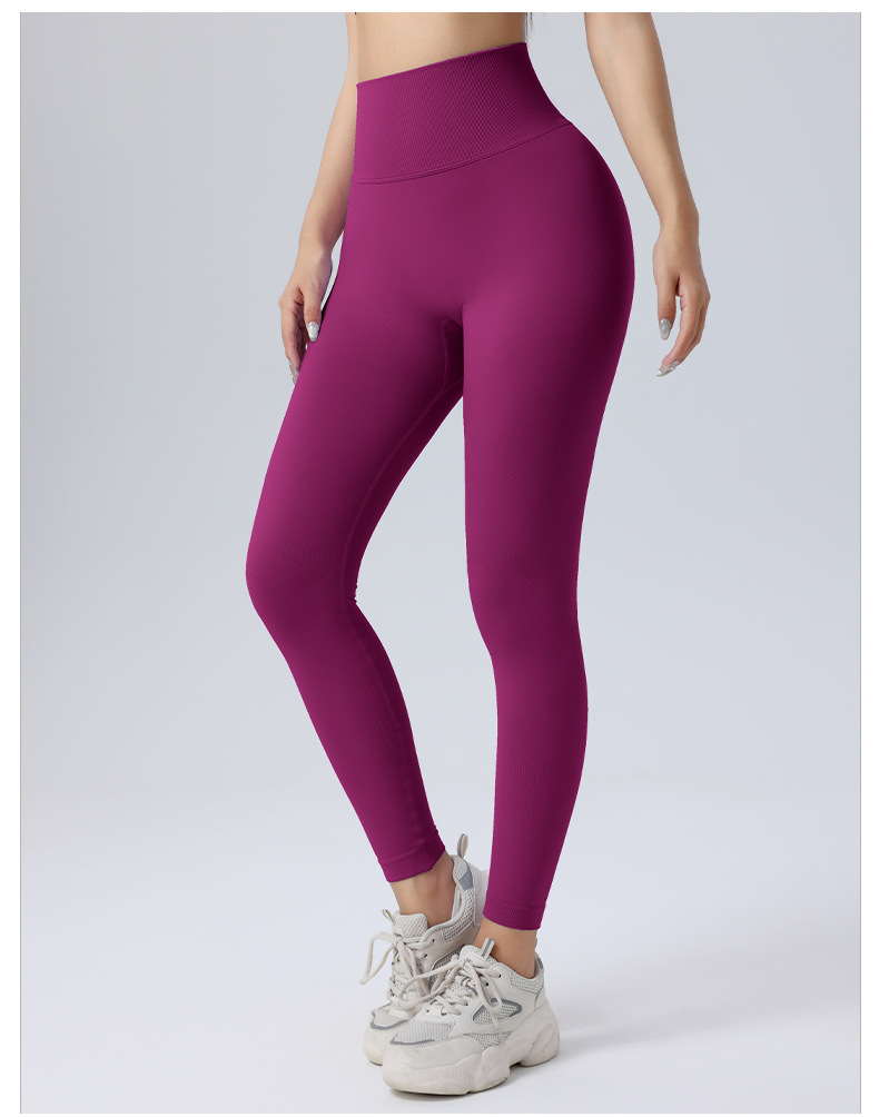 Ruxi European and American fitness pants, no embarrassing lines, nude feel sports tight pants, high-waisted peach lifting buttocks lulu yoga pants for women pic 35