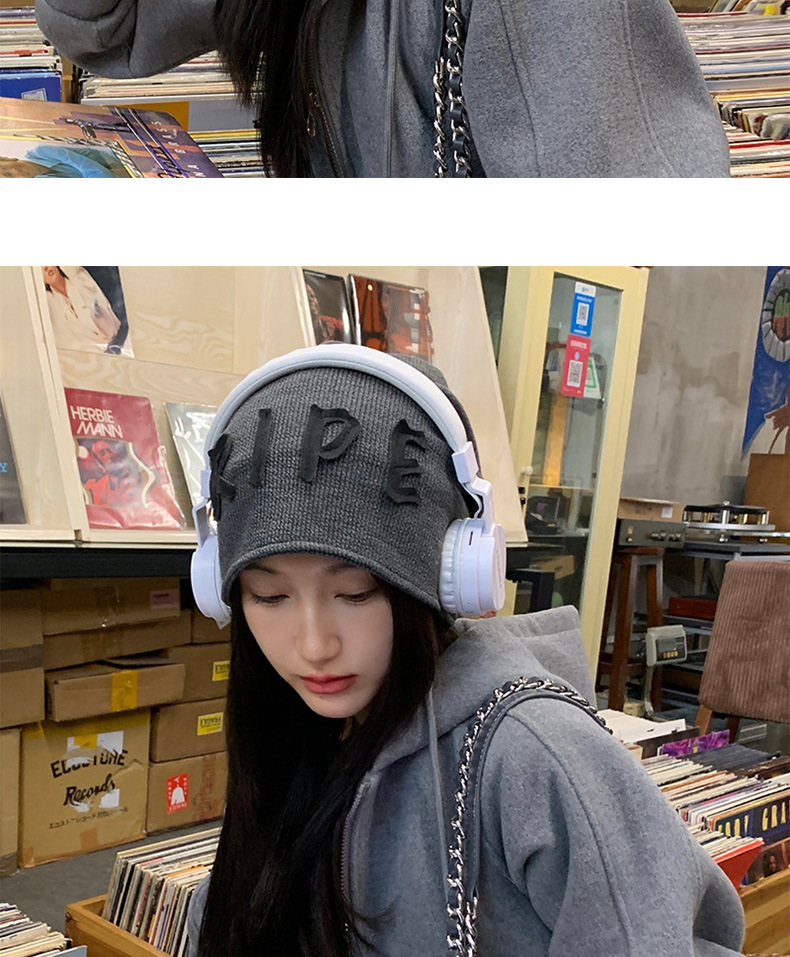 Cool summer thin female Korean-style retro American street hip-hop letter postpartum cap, breathable and face-enhancing small pile cap pic 12