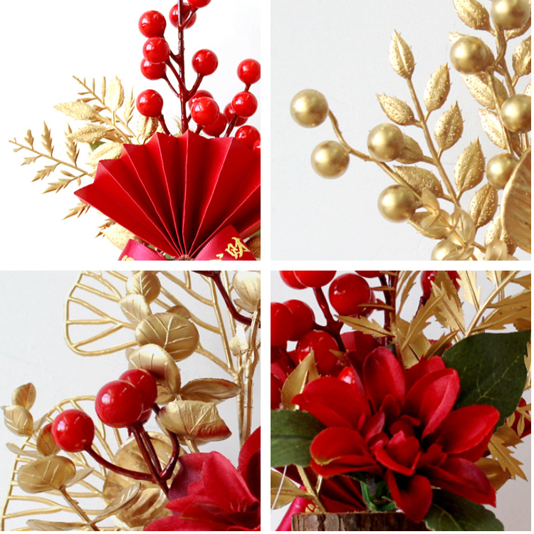 Spring Festival flower ornaments, New Year decorations, items for celebrating the New Year, housewarming decorations, and ornaments for the joy of moving in pic 2