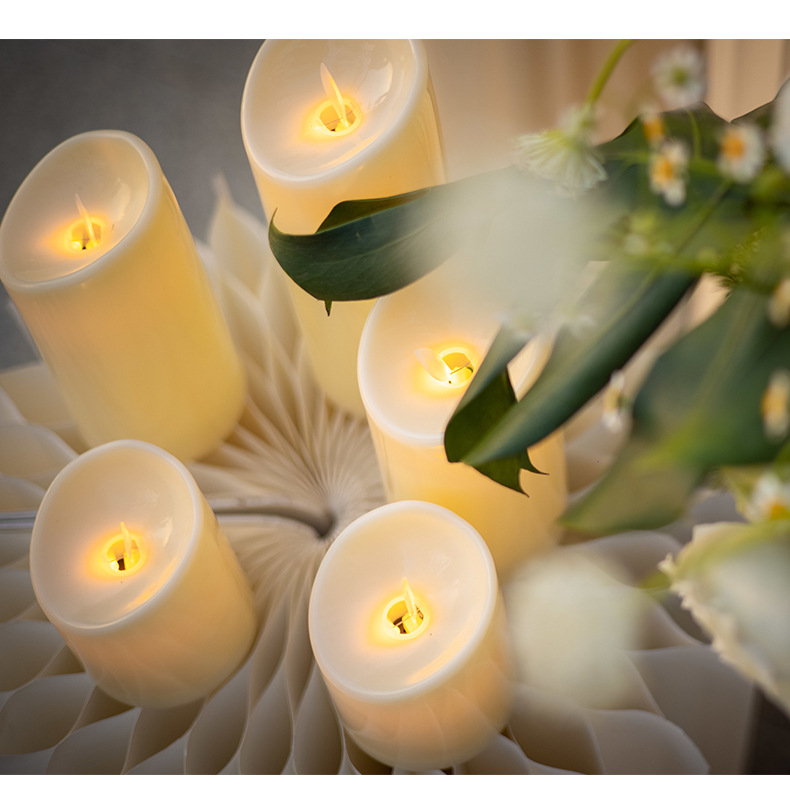 led electronic candle lamp, swinging simulation candle, wedding romantic confession, birthday performance, decorative item, murder mystery game pic 13