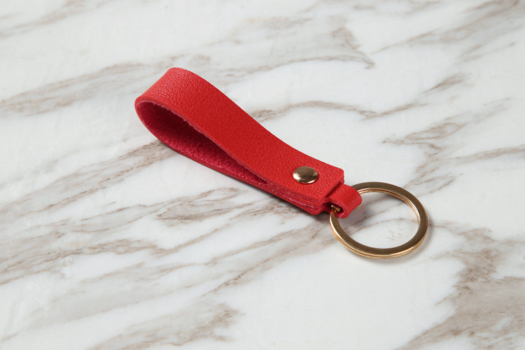 Wholesale of PU keychains, creative key chains, leather keychains, pendants, business gifts, leather car key ropes pic 20